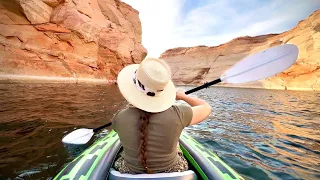 Kayaking to Antelope Canyon from Lake Powell - Page Arizona