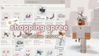 1.9M robux shopping spree🛍️ || catalog items, new emotes
