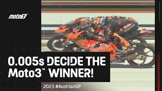 Photo finish Moto3™ last lap! 📸 | 2023 #AustrianGP