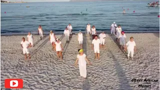 JERUSALEMA AT THE BEACH🌊🏄⚫THEY ARE SO CUTE😍⚫JERUSALEM - MASTER KG Dance Challenge ❤ - 2020