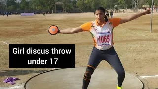 state 17 girls discus throw Jalore Rajasthan 💪✌