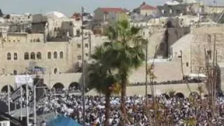 Priestly Blessing In the western wall, Jerusalem