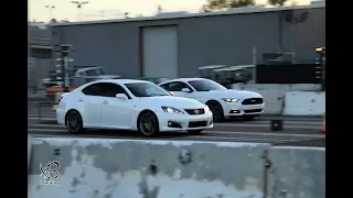 Lexus ISF vs. Mustang 5.0