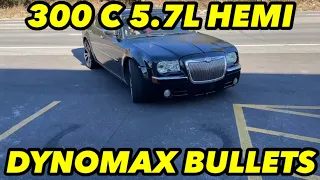 Chrysler 300 C 5.7L HEMI V8 DUAL EXHAUST w/ DYNOMAX RACE BULLETS & MUFFLER DELETE!