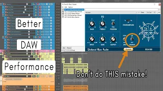 How to Reduce CPU Usage: Make Reaper (or any other DAW) faster!