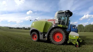 Senáže 2022 Jetel ZD Okříšky, Claas Jaguar 940, 3x John deere, Case IH Magnum, JCB Fastrac