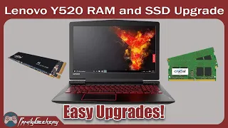 How to upgrade SSD and RAM in Lenovo Legion Y520