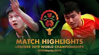 Fan Zhendong vs Liang Jingkun | 2019 World Championships Highlights (R16)