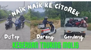 Ada Yang Digendong, Didorong Dan Kepanasan Di Keseruan Touring Motor listrik Ke Citorek