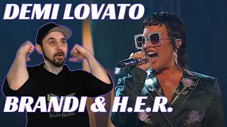 Demi Lovato REACTION! With H.E.R., & Brandi Carlile - Honor Elton John!