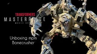 Unboxing transformers movie masterpiece Bonecrusher