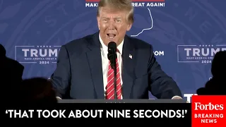 BREAKING NEWS: Hecklers Interrupt Trump At Pre-Primary Rally In New Hampshire—Then He Responds
