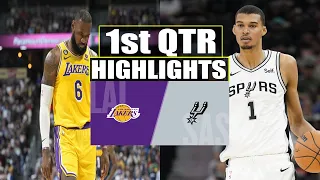 San Antonio Spurs vs Los Angeles Lakers 1st QTR Game Highlights | December 15, 2023