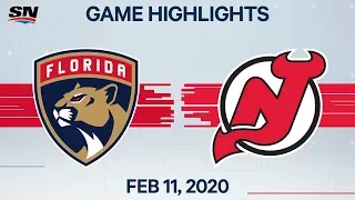 NHL Highlights | Panthers vs. Devils - Feb. 11, 2020