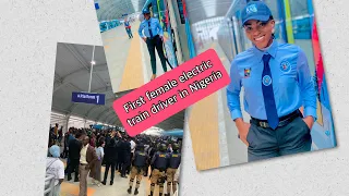 First female electric train driver in Nigeria #trending #youtube #traindriversview #lagos #blueline