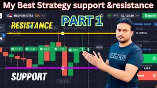 Quotex support and resistance | how to trade support and resistance | Trading strategy