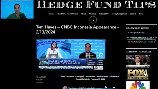 Hedge Fund Tips with Tom Hayes - VideoCast - Episode 226 - February 15, 2024