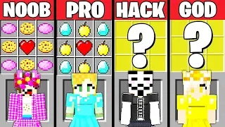 Minecraft Battle: SUPER GIRL CLOTHES CRAFTING CHALLENGE - NOOB vs PRO vs HACKER vs GOD ~ Animation