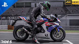 Honda CBR1000RR-R Fireblade SP 2022 Race | RIDE 5 Gameplay (4K/60FPS)