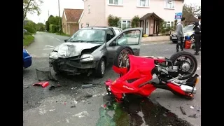 MOTORCYCLE CRASHES ON THE ROAD 🔥 BIKER CRASHING HARD  COMPILATION [Ep #18]