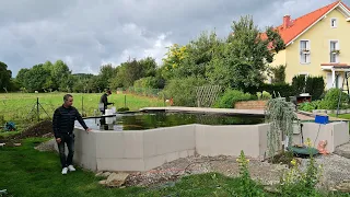 Modern Koi Blog #4787 - Aus Wien: Peters noch unfertiger aber selbstgebauter 35.000 Liter Teich