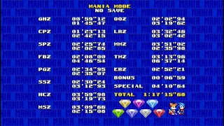 Sonic Mania Plus Sonic & Tails Good Ending speedrun in 1:30'10