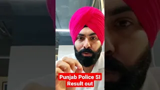 Punjab Police SI Result out