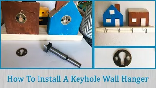 how to install a Keyhole Wall Hanger to hang your DIY projects or picture frames on a wall