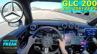 2023 Mercedes Benz GLC 200 4MATIC 204+23 PS TOP SPEED AUTOBAHN DRIVE POV