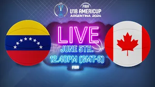 LIVE - Venezuela v Canada | FIBA U18 AmeriCup 2024