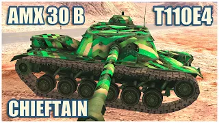T110E4, AMX 30 B & Chieftain Mk. 6 • WoT Blitz Gameplay