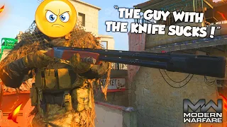 "THE GUY WITH THE KNIFE SUCKS!" (Modern Warfare Rage Reactions)