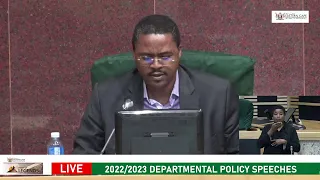 2022/2023 DEPARTMENTAL POLICY BUDGET SPEECHES