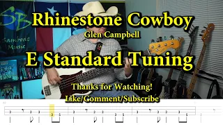 Rhinestone Cowboy - Glen Campbell (Bass Cover with Tabs)