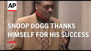 Snoop Dogg thanks himself for his success