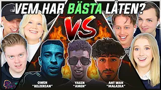 VEM HAR BÄSTA LÅTEN? (Yasin, Ant Wan, Owen) | Swedish Rap Reaction | #31