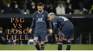 Paris Saint Germain vs LOSC Lille 5-1 League 1 2022 All Goals And Extended Highlights