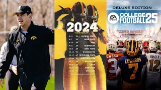 Realistic expectation for Lesters offense in year1,Lookahead games on Iowas schedule,EA Sports CFB25