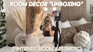 unboxing my new ROOM DECOR...*trying to be that girl + room tour incoming*