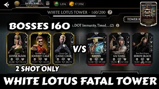 Fatal White Lotus Tower | 160 Bosses | Beat By Gold Team | Mk Mobile