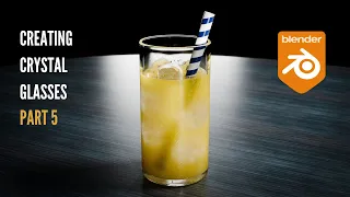 Crystal Glasses in Blender 4.0 - Part 5: Shading Orange Juice and Ice