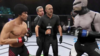 🐉Bruce Lee vs. Robocop (EA Sports UFC 2) - CPU vs. CPU - Crazy UFC 👊🤪
