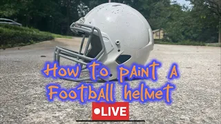 How to Paint a Football Helmet LIVE‼️