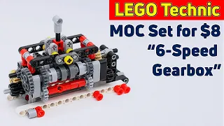 Review of LEGO Technic MOC set "6-Speed Gearbox" ⚙ for 8$ from Aliexpress