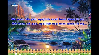 Nraug Hmoob Kev Deb Instrumental + Karaoke + Lyrics | Ntxheb Yaj Ft Txhaij Lauj | Hmong Shark