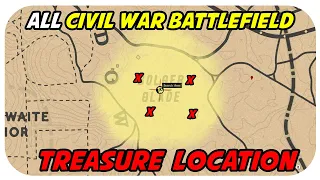 ALL Civil War Battlefield Treasure Map Location