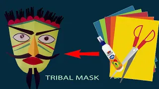 how to make Tribal  Mask Making with paper |How to Make DEADPOOL Mask easy DIY Tribal  Mask Making