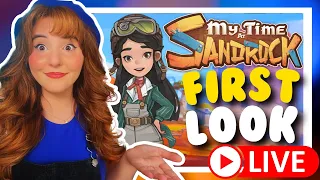 🔴 FIRST LOOK at My Time at Sandrock on NINTENDO SWITCH 🌾 🧡 | #gifted