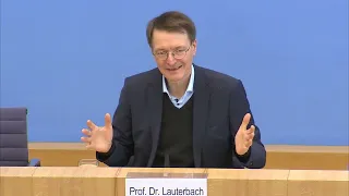 Bundesgesundheitsminister Prof. Karl Lauterbach zur aktuellen Corona-Lage am 25.03.2022