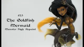 The Goldfish Mermaid - make a wish... OOAK Monster High repaint